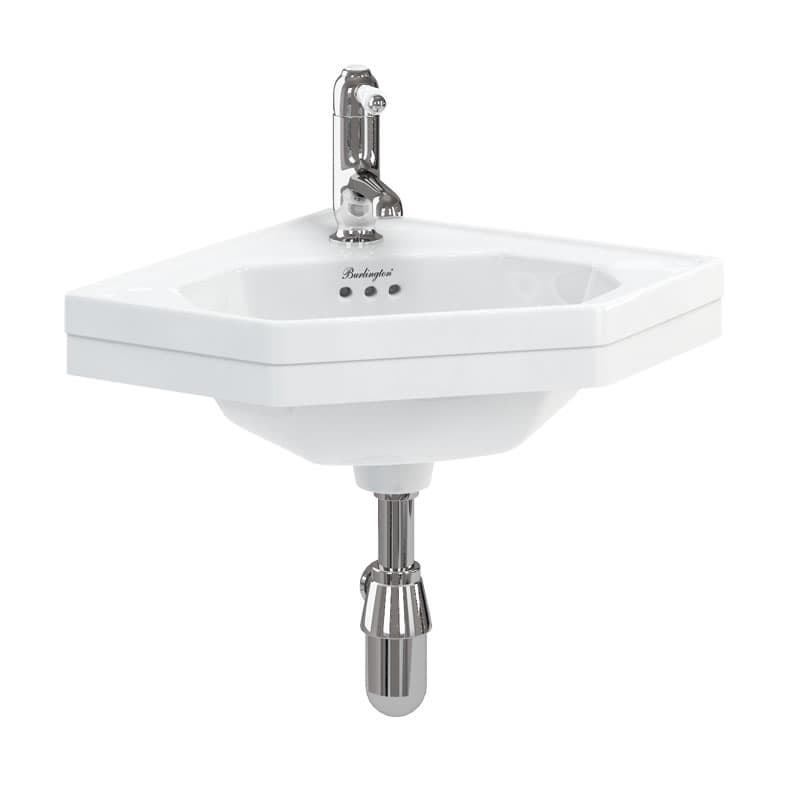 Corner 59.8cm Cloakroom Basin view 2