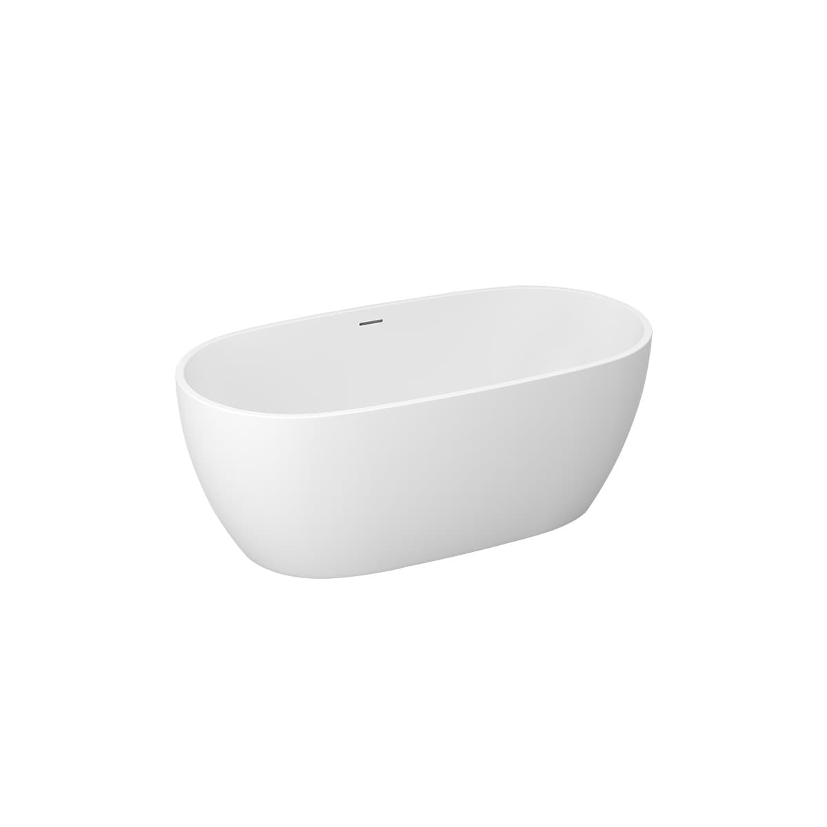 Alma 1500x710 freestanding bath including pop up bath waste