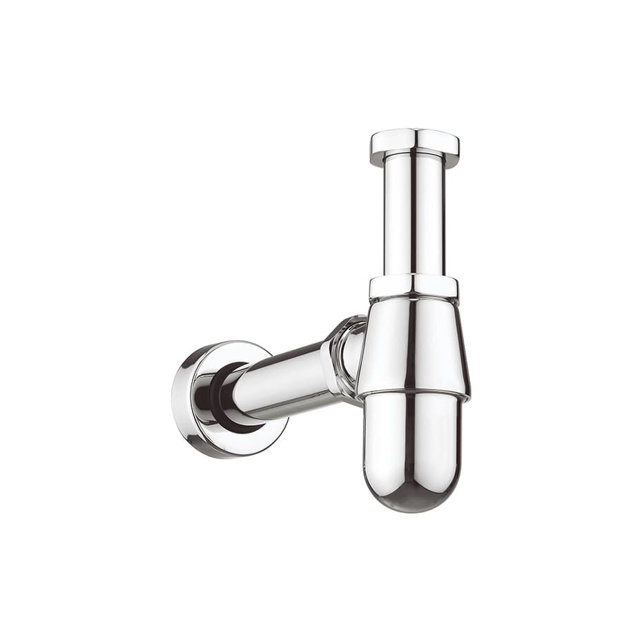 Bottle Trap Shallow Seal 400mm Pipe Chrome view 2