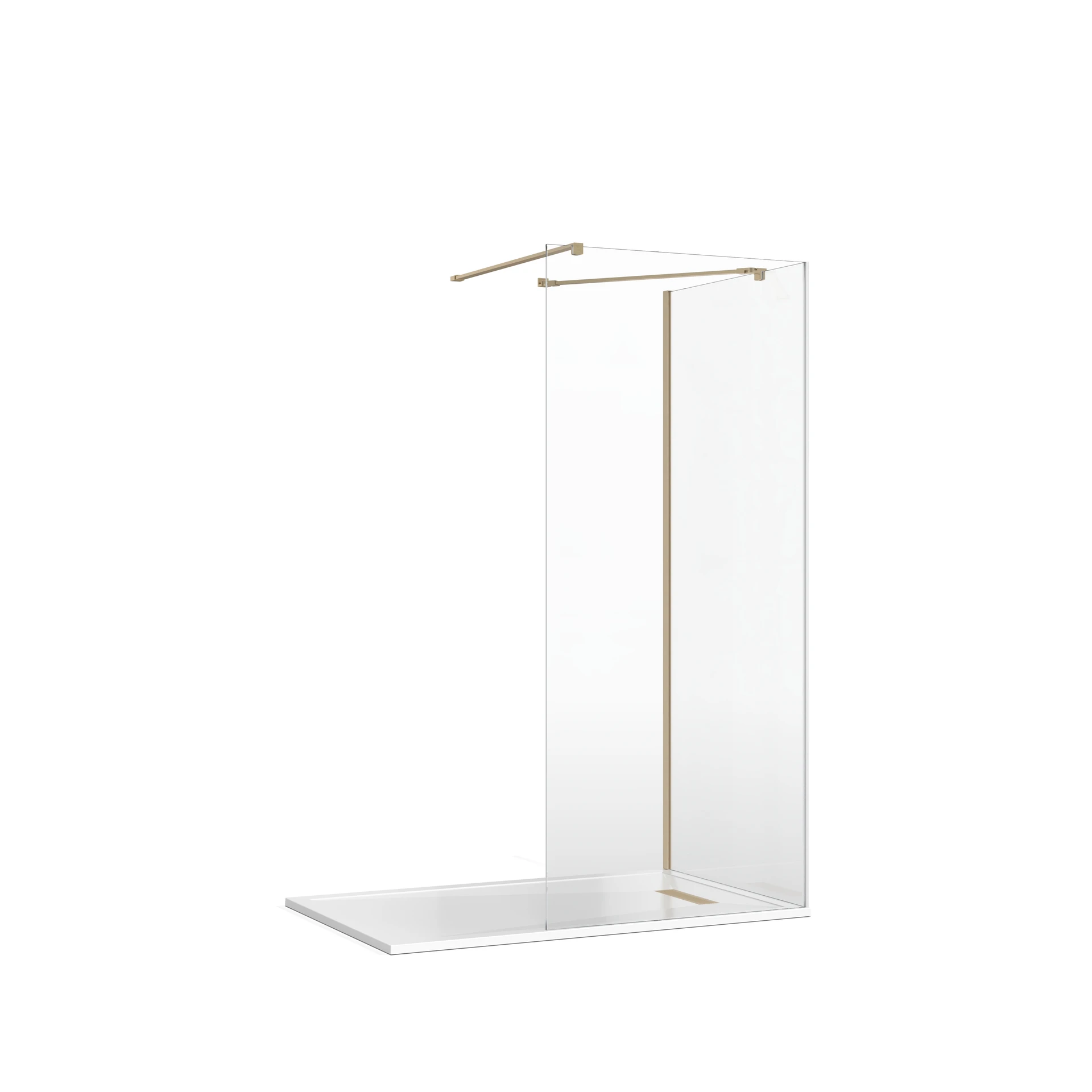 Gallery 8 Corner Shower with Angled Bracing Bar view 3