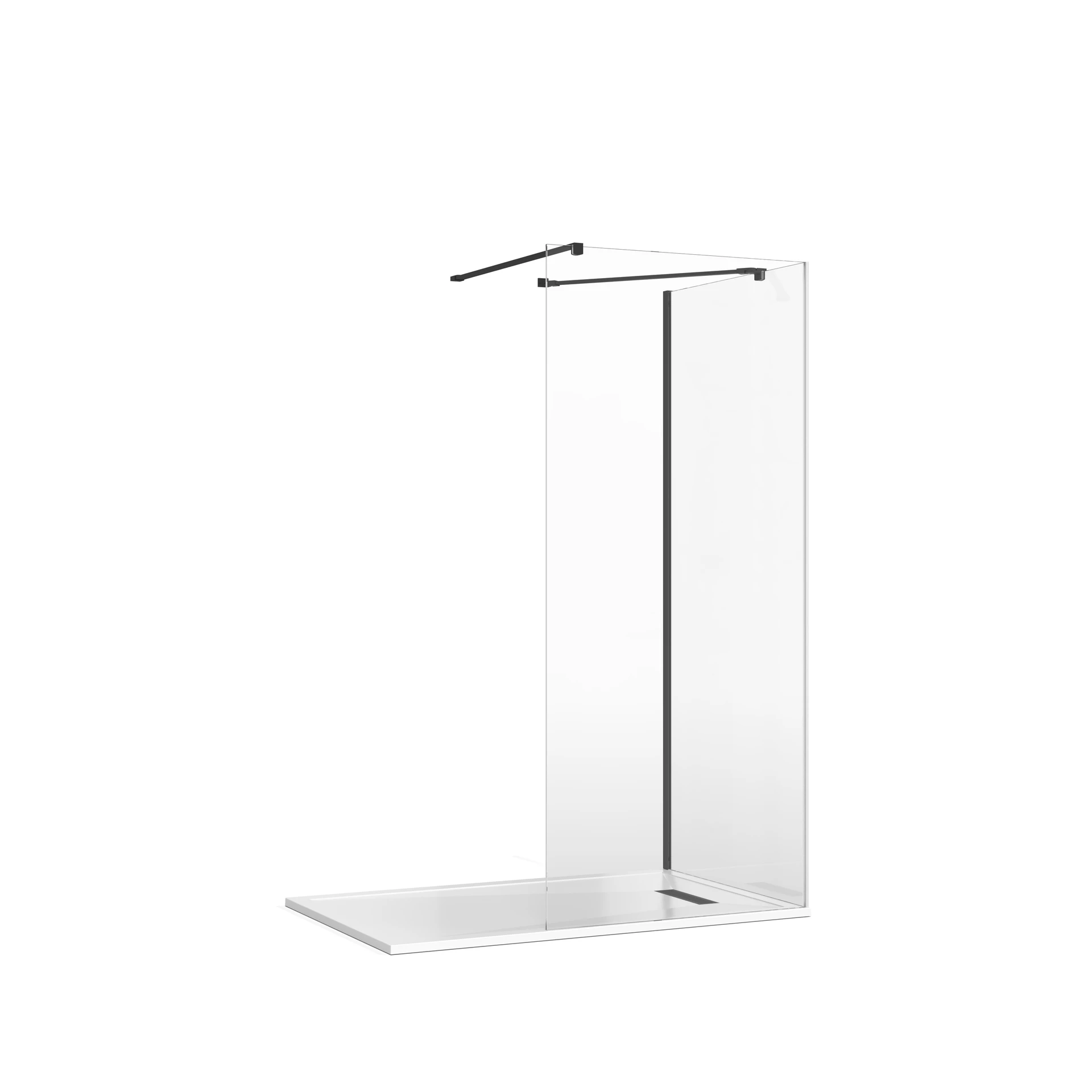 Gallery 8 Corner Shower with Angled Bracing Bar view 4